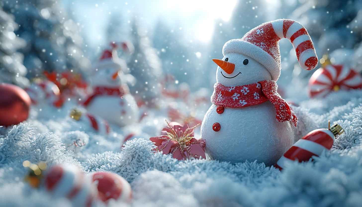 cute Snowman wallpapers 0016