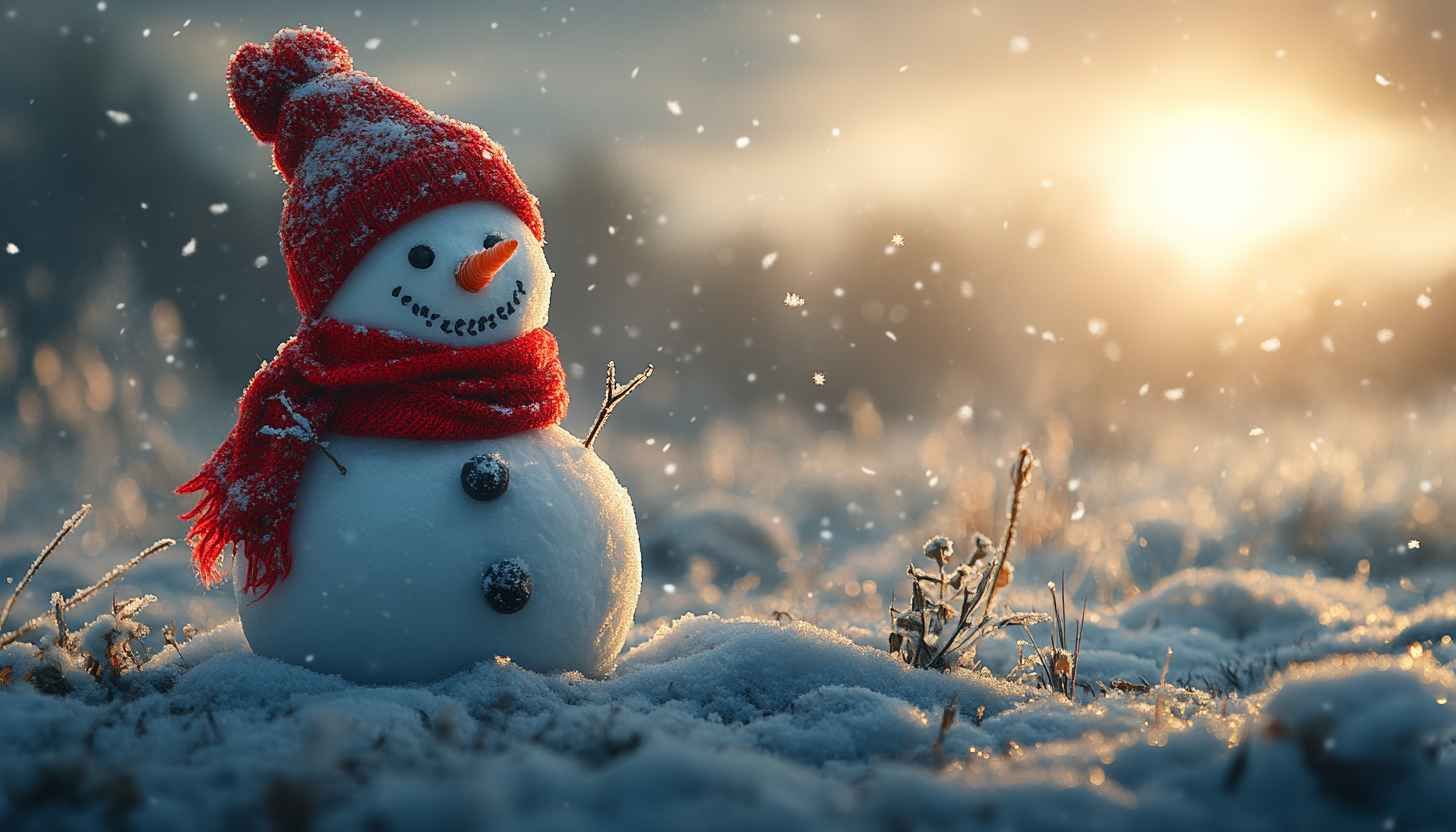 cute Snowman wallpapers 0017