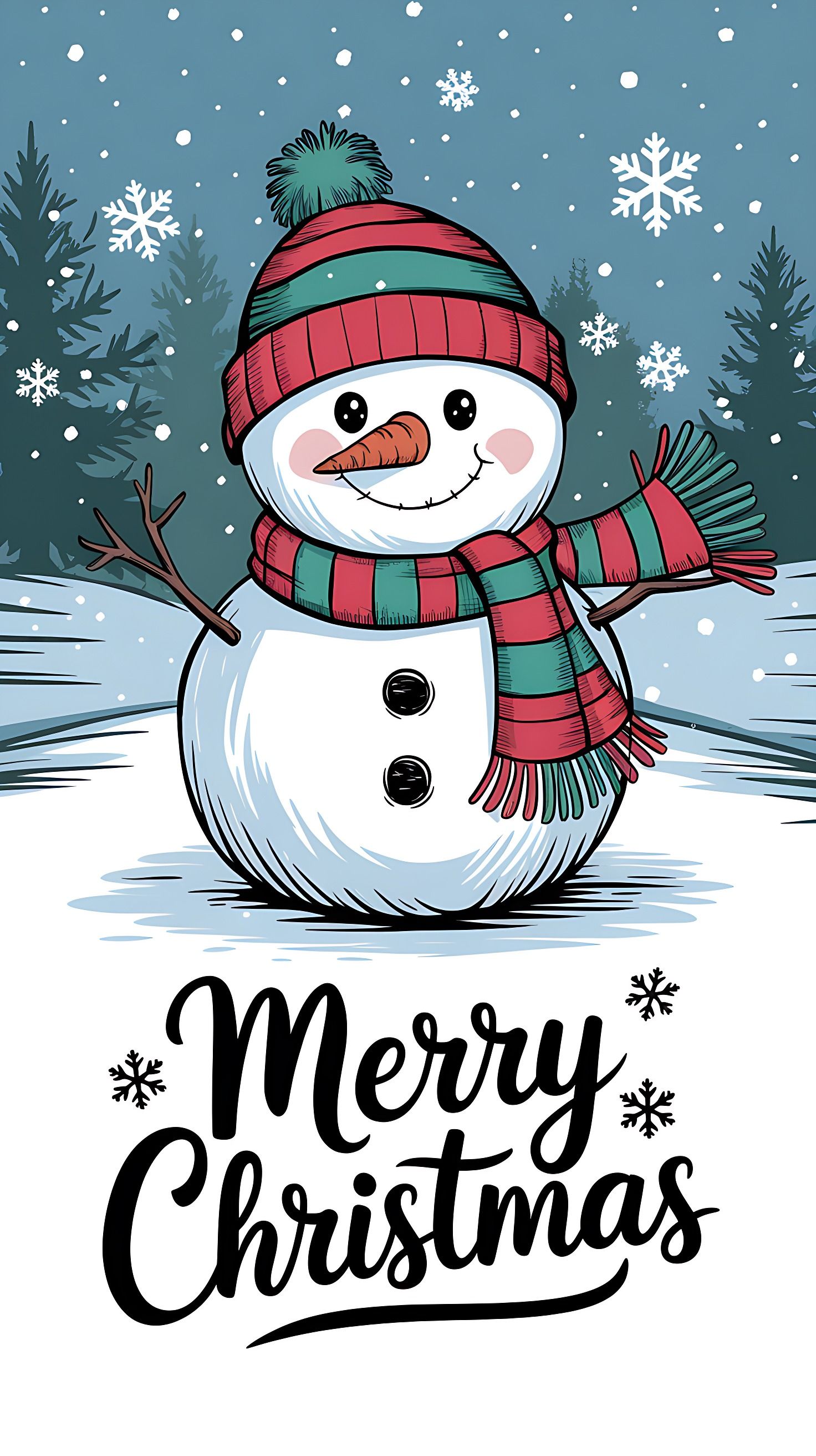 cute Snowman wallpapers 0038