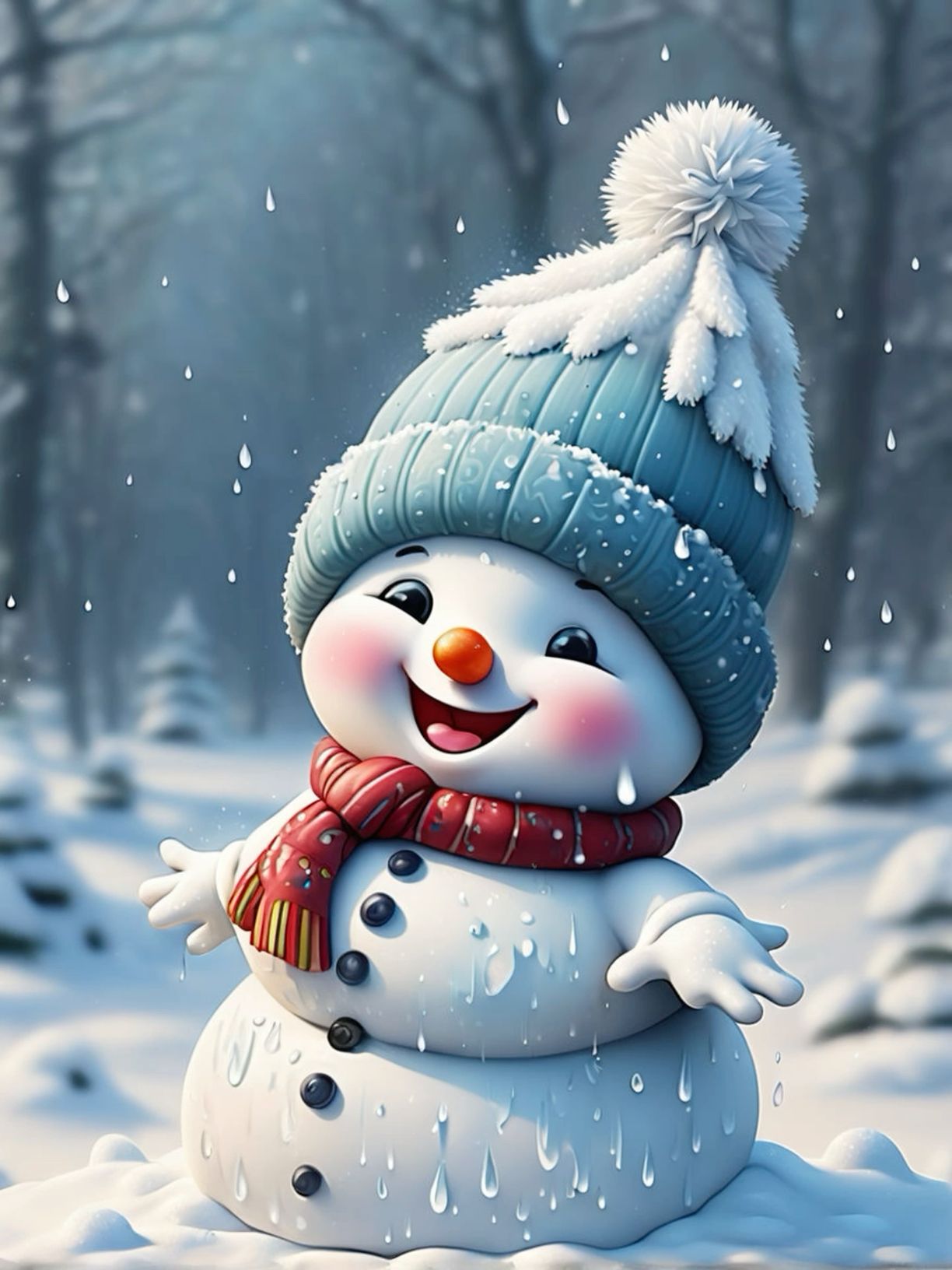 cute Snowman wallpapers 0052