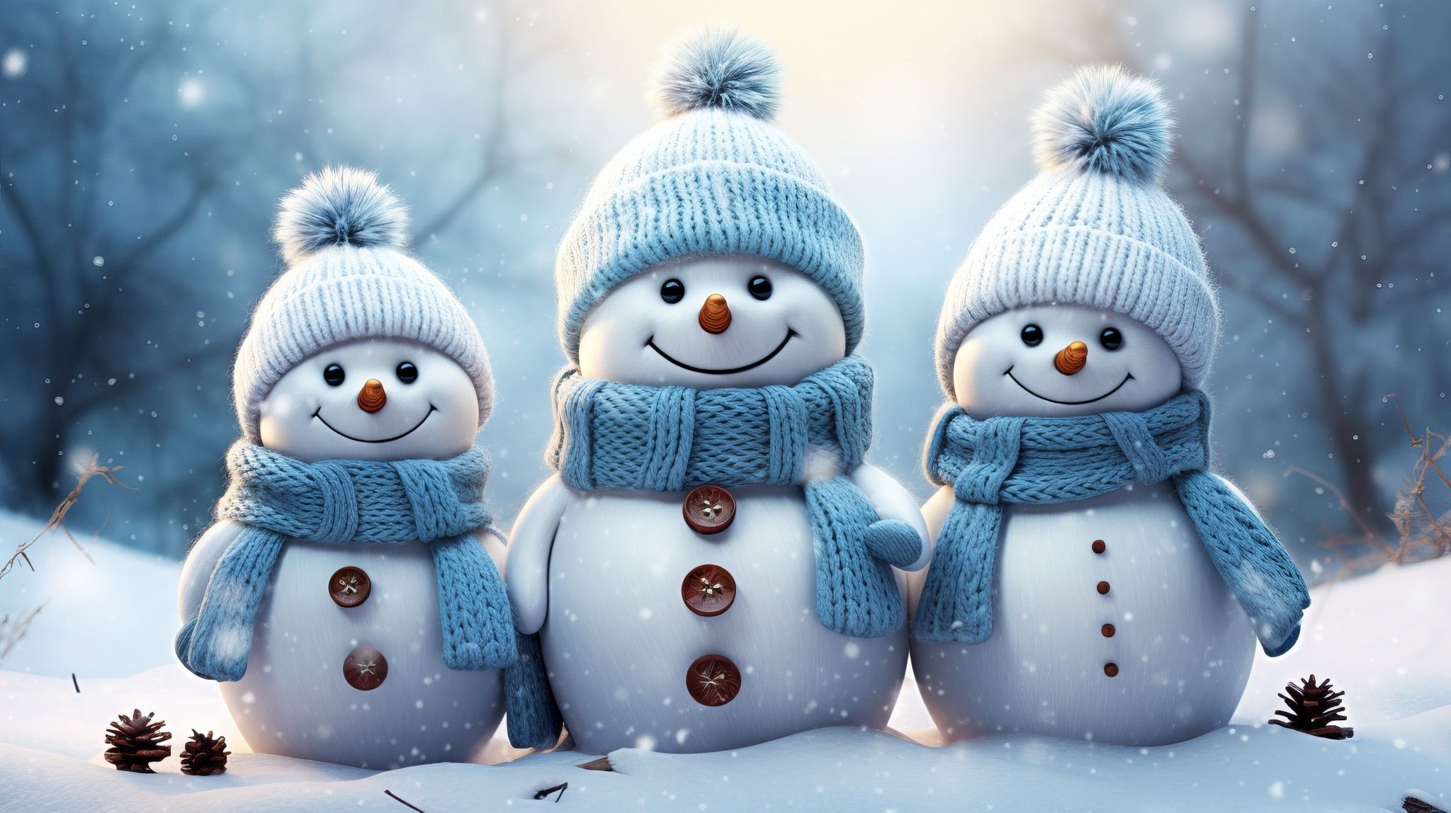 cute Snowman wallpapers 0069