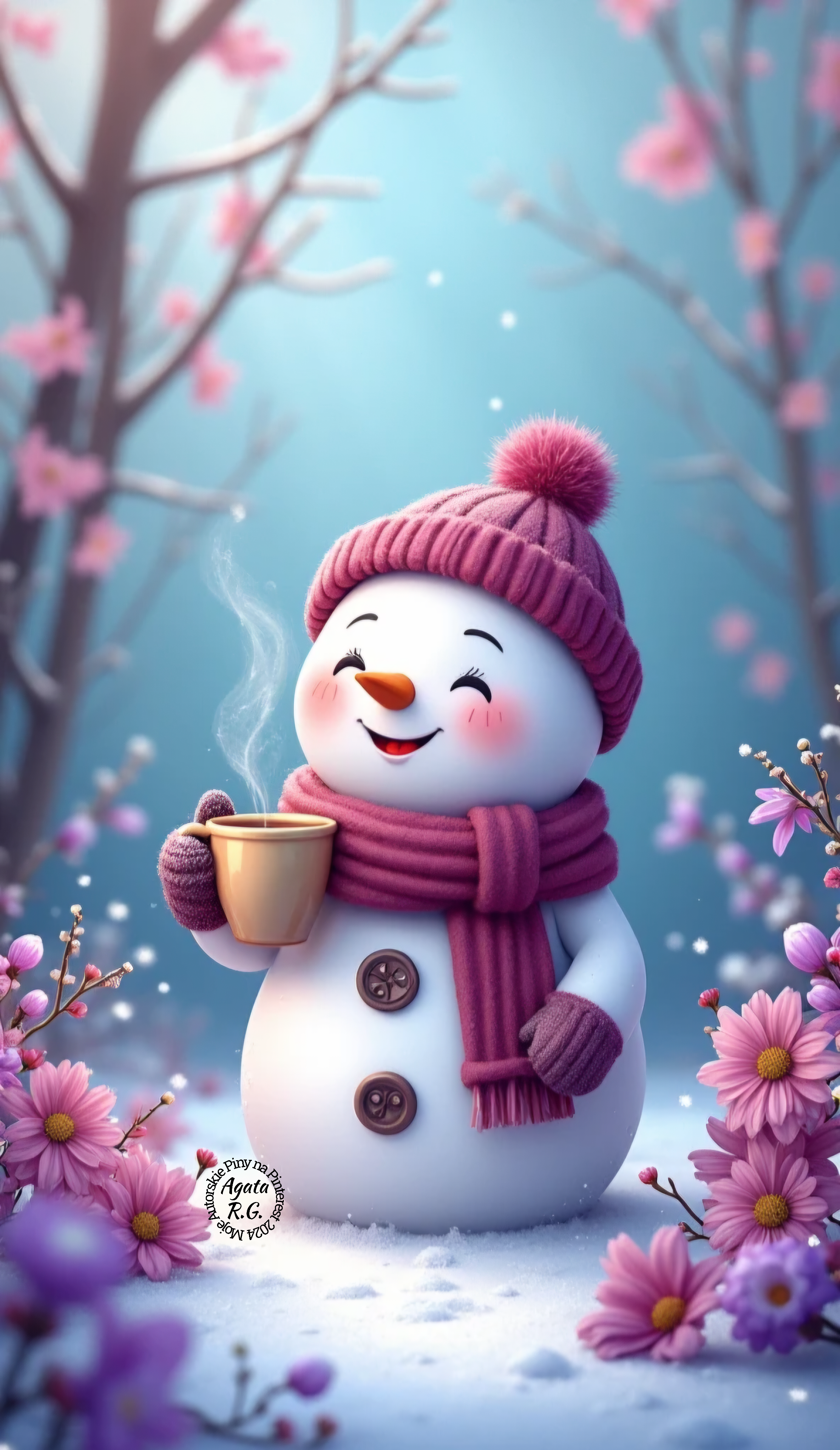 cute Snowman wallpapers 0075