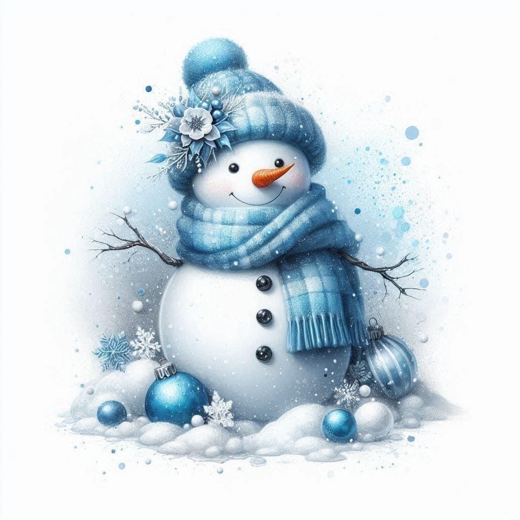 cute Snowman wallpapers 0093