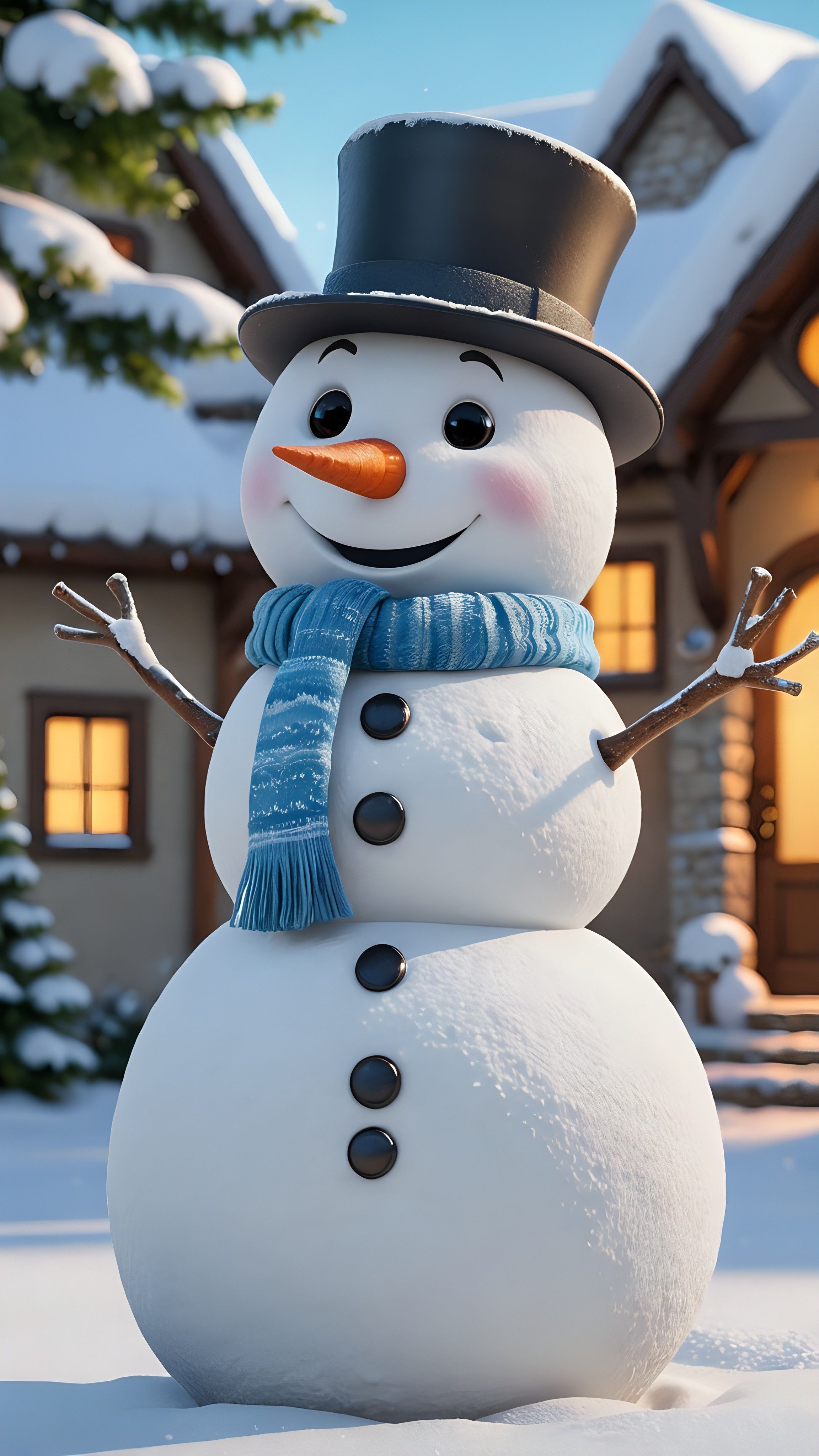 cute Snowman wallpapers 0099