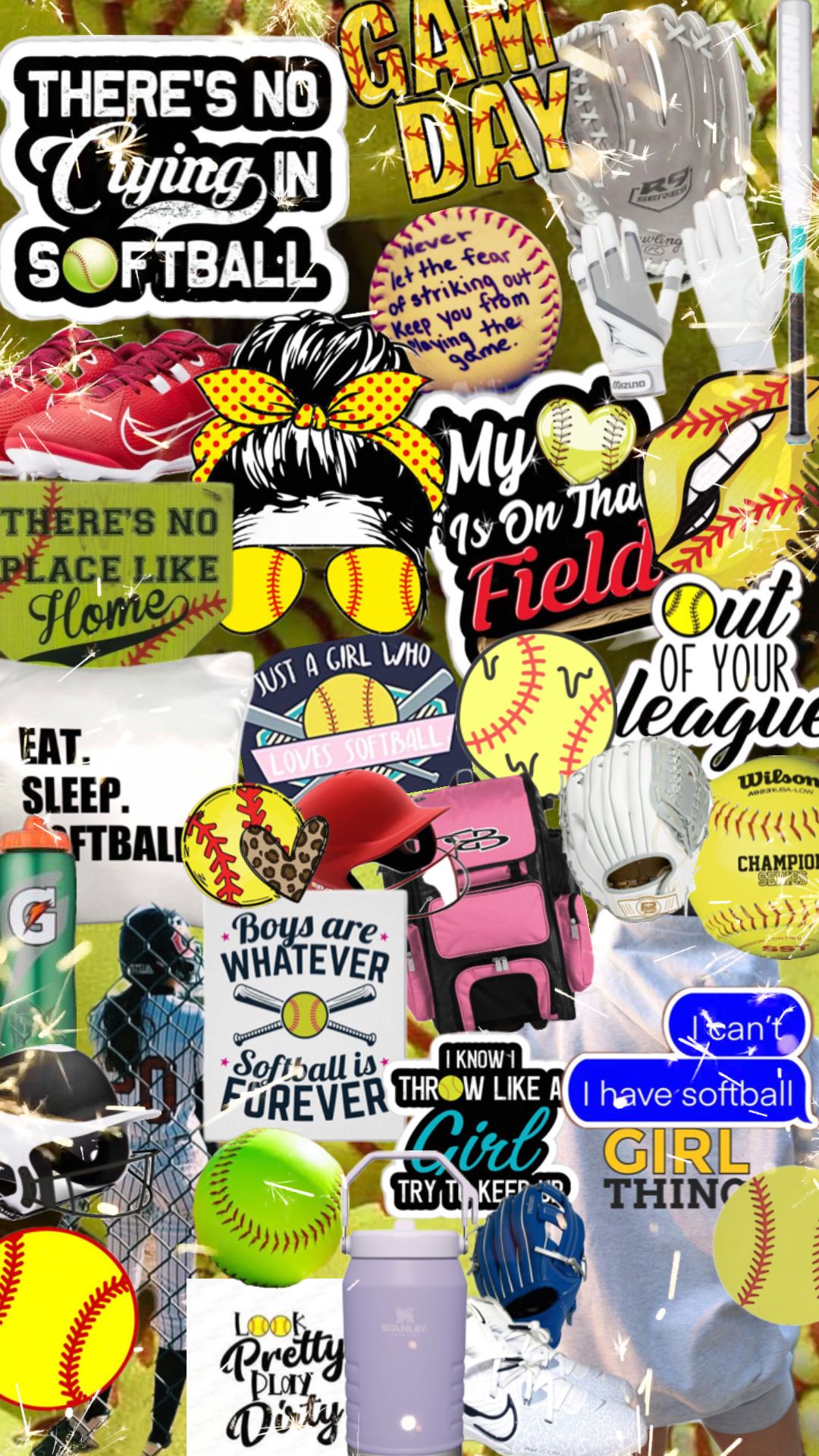 cute softball wallpapers 0048