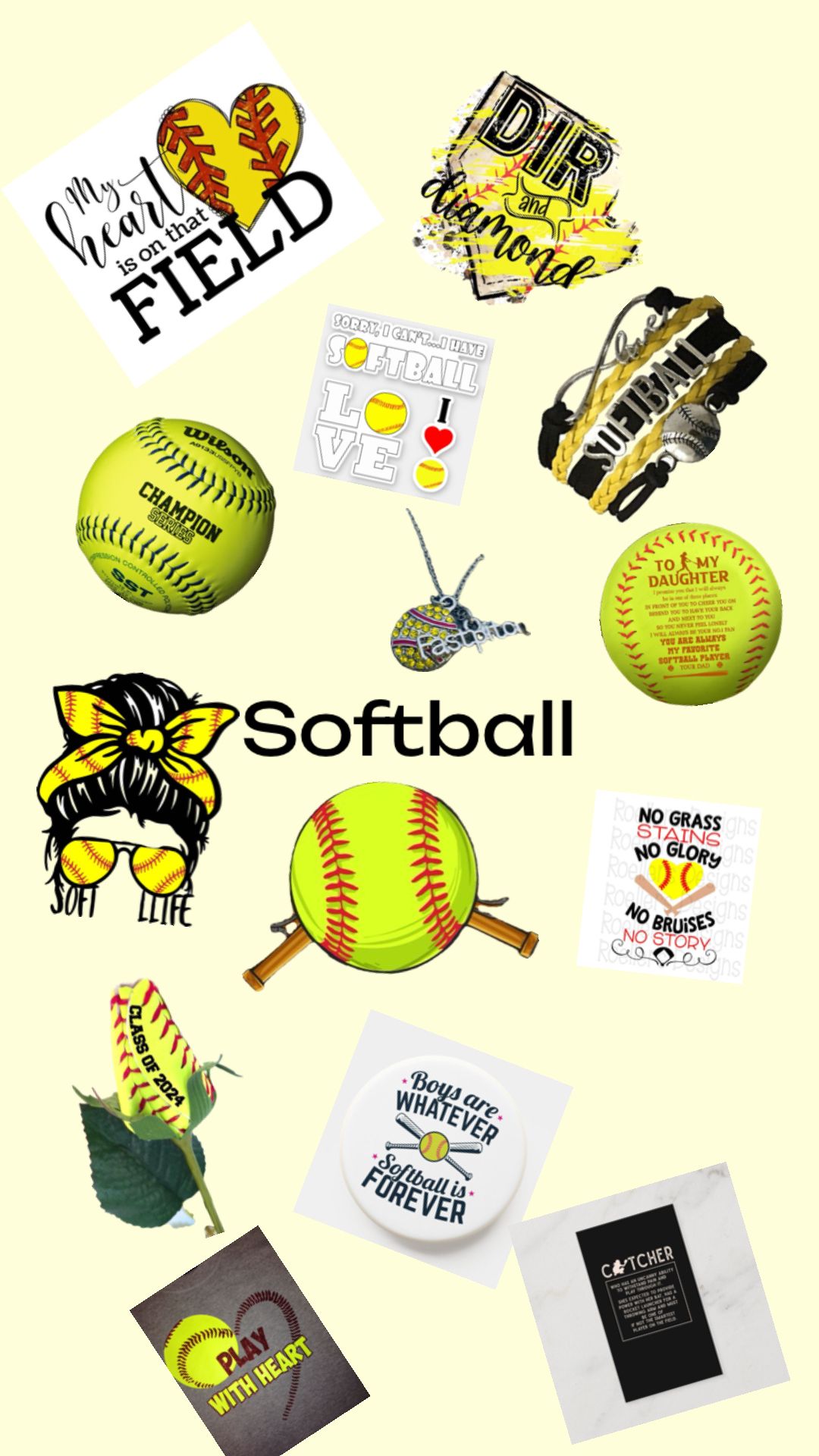 cute softball wallpapers 0057