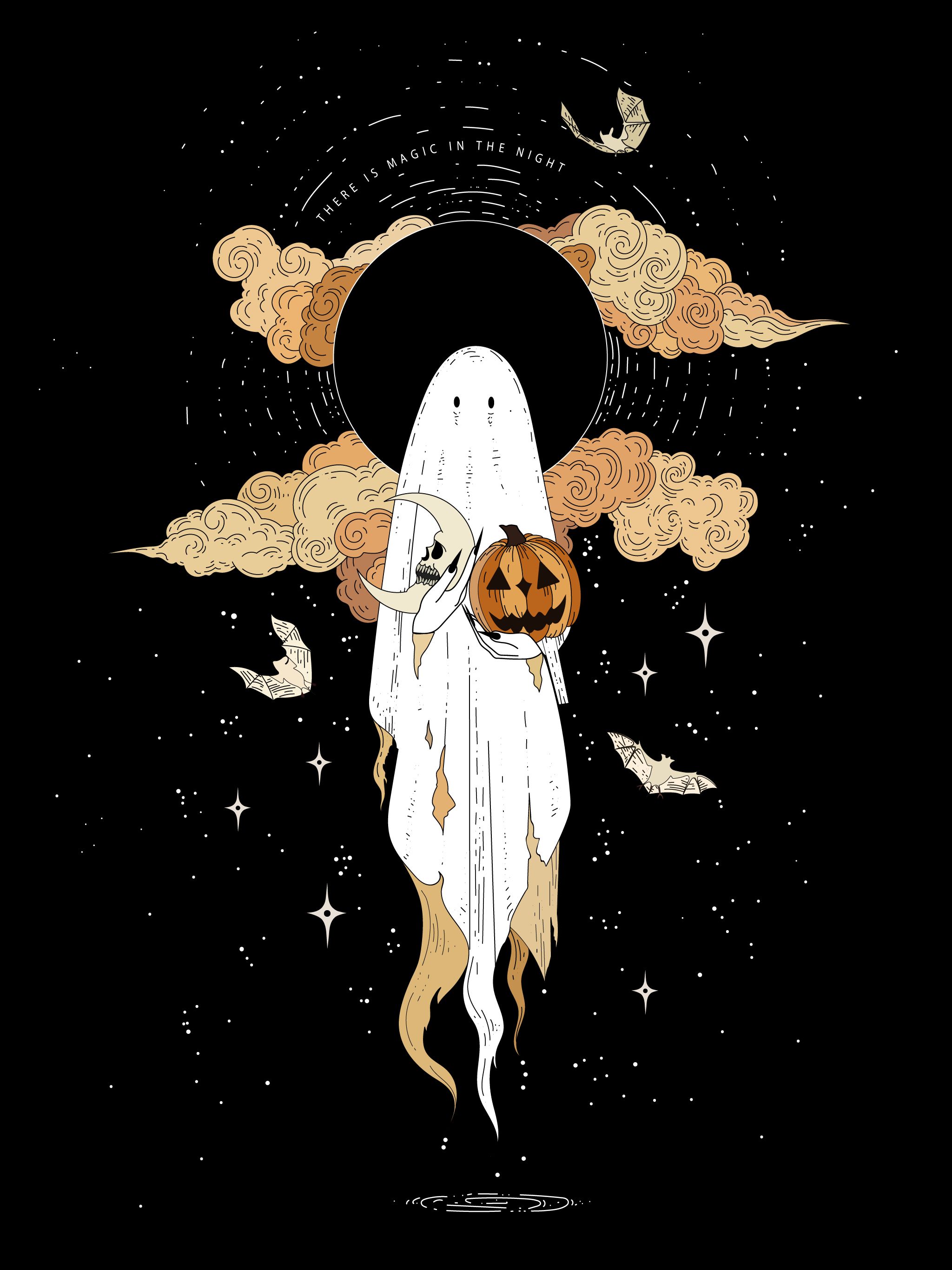 cute spooky wallpaper 0091