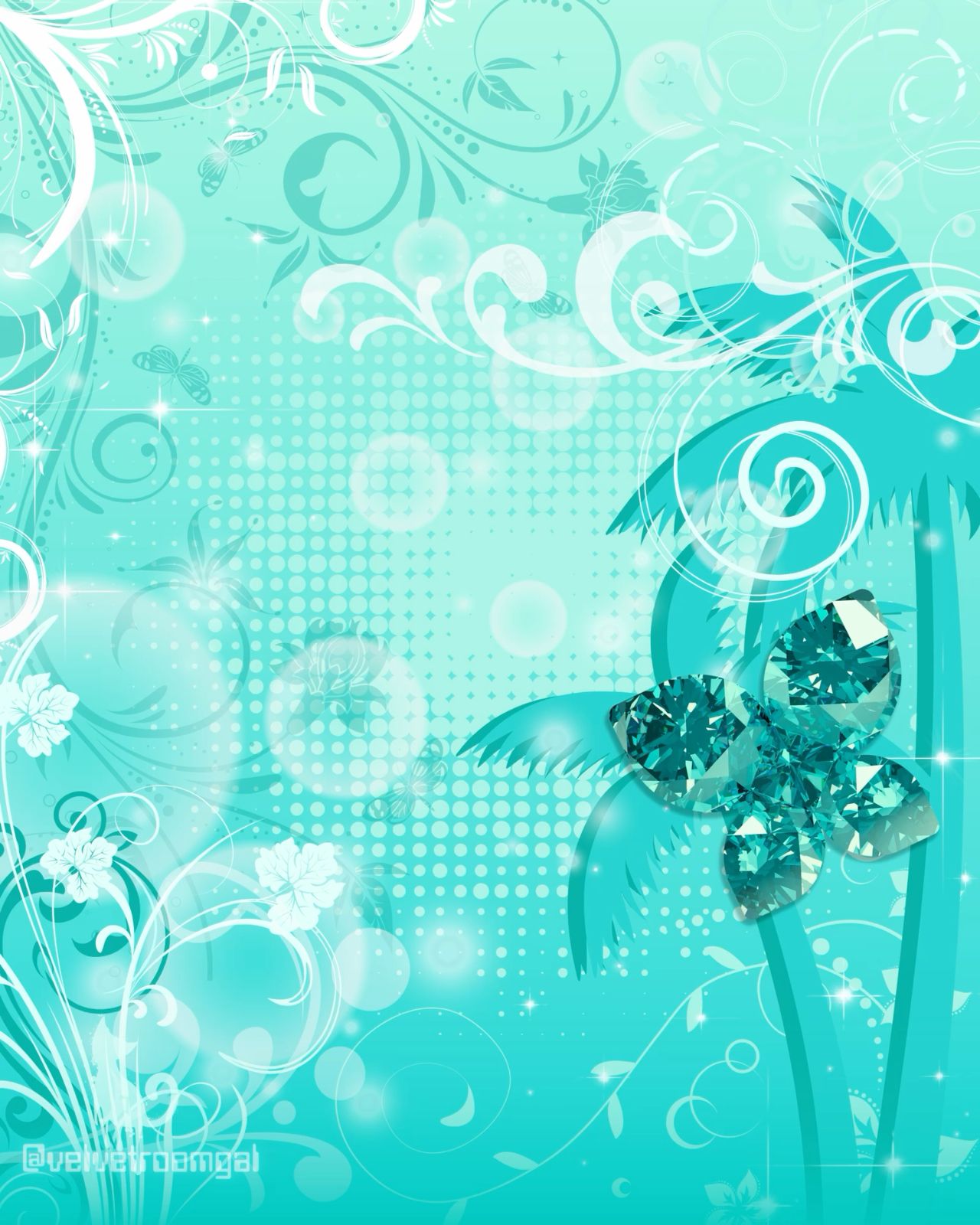 cute teal wallpapers 0037