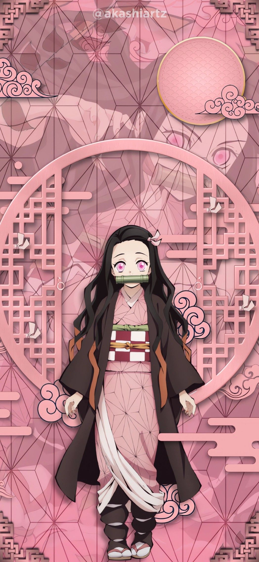 cute wallpapers anime girl Nezuko 0017