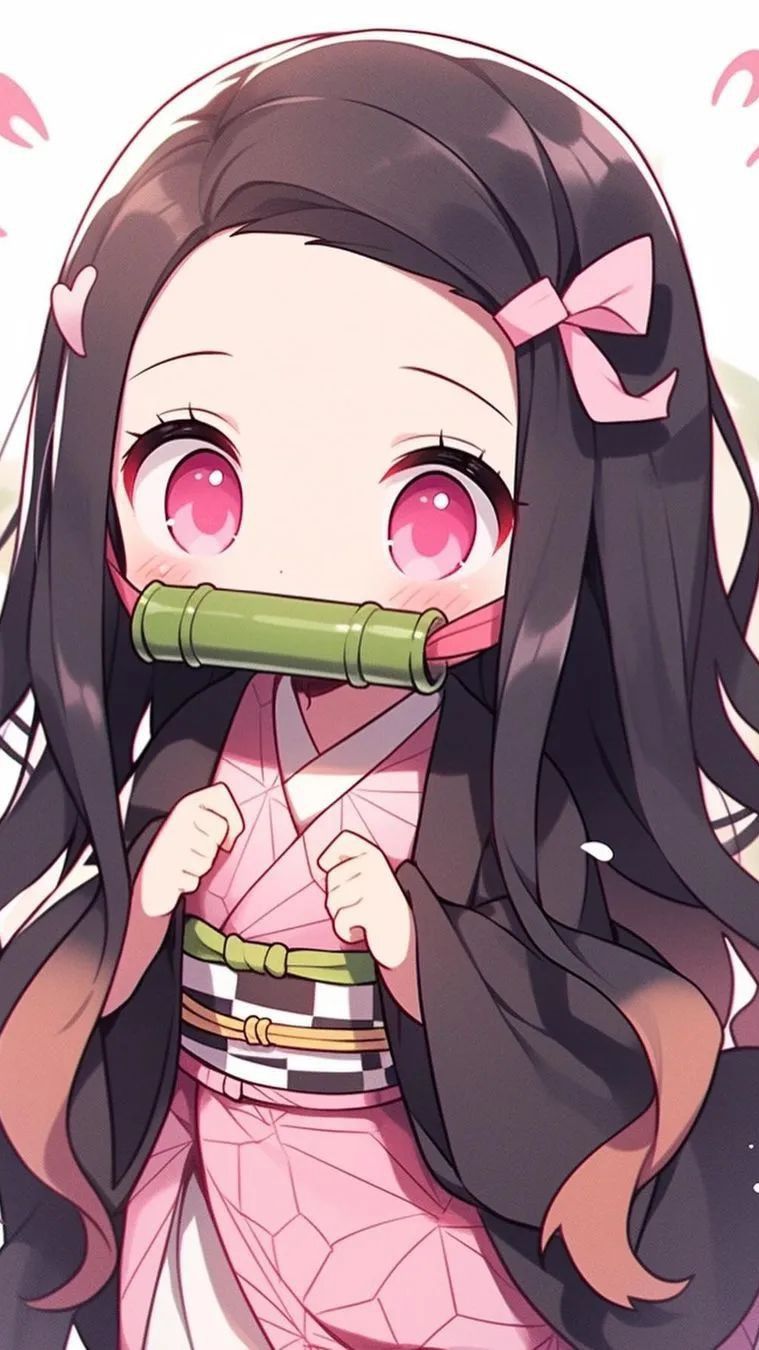 cute wallpapers anime girl Nezuko 0036