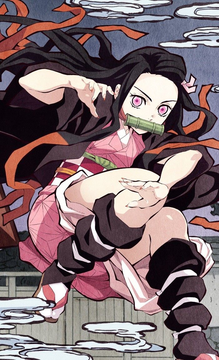 cute wallpapers anime girl Nezuko 0043