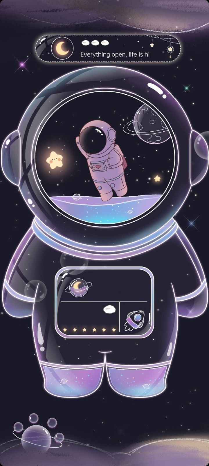 cute wallpapers astronaut themes