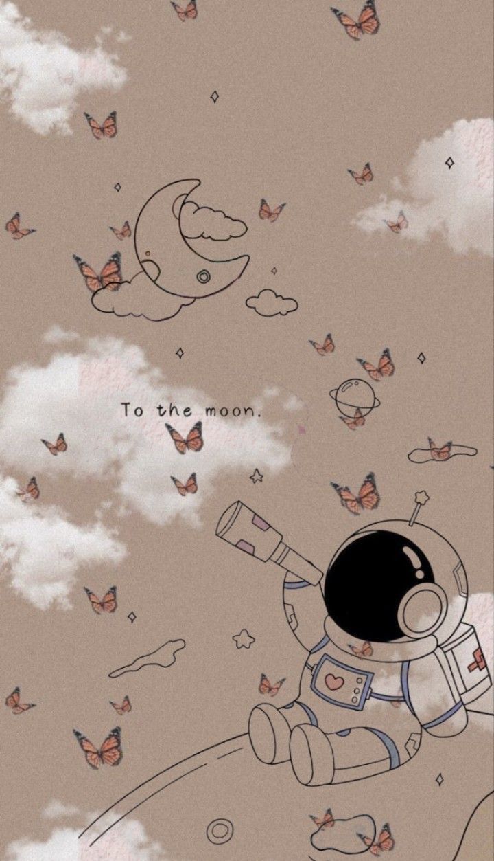 cute wallpapers astronaut 0010