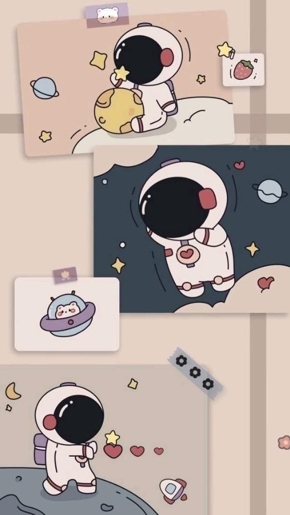 cute wallpapers astronaut 0020