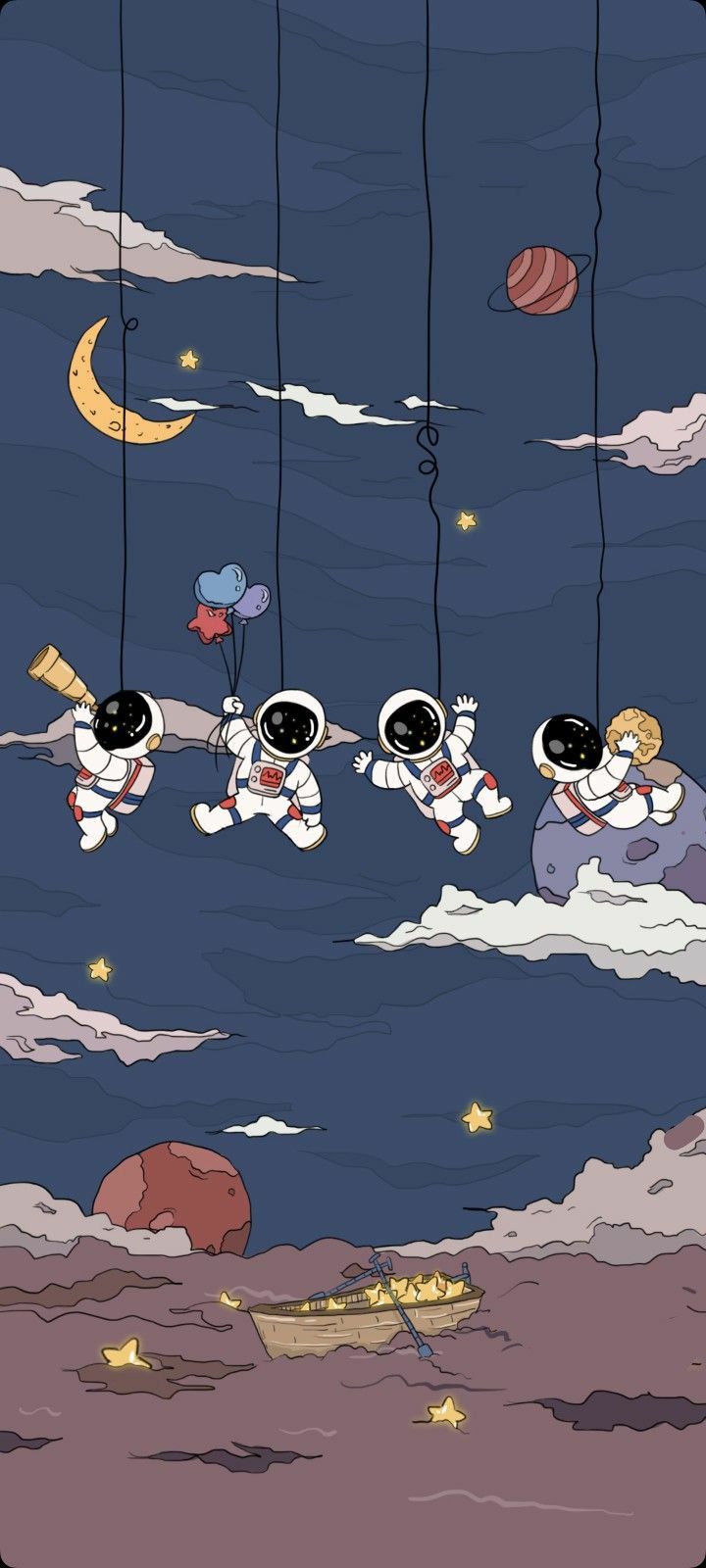 cute wallpapers astronaut 0021