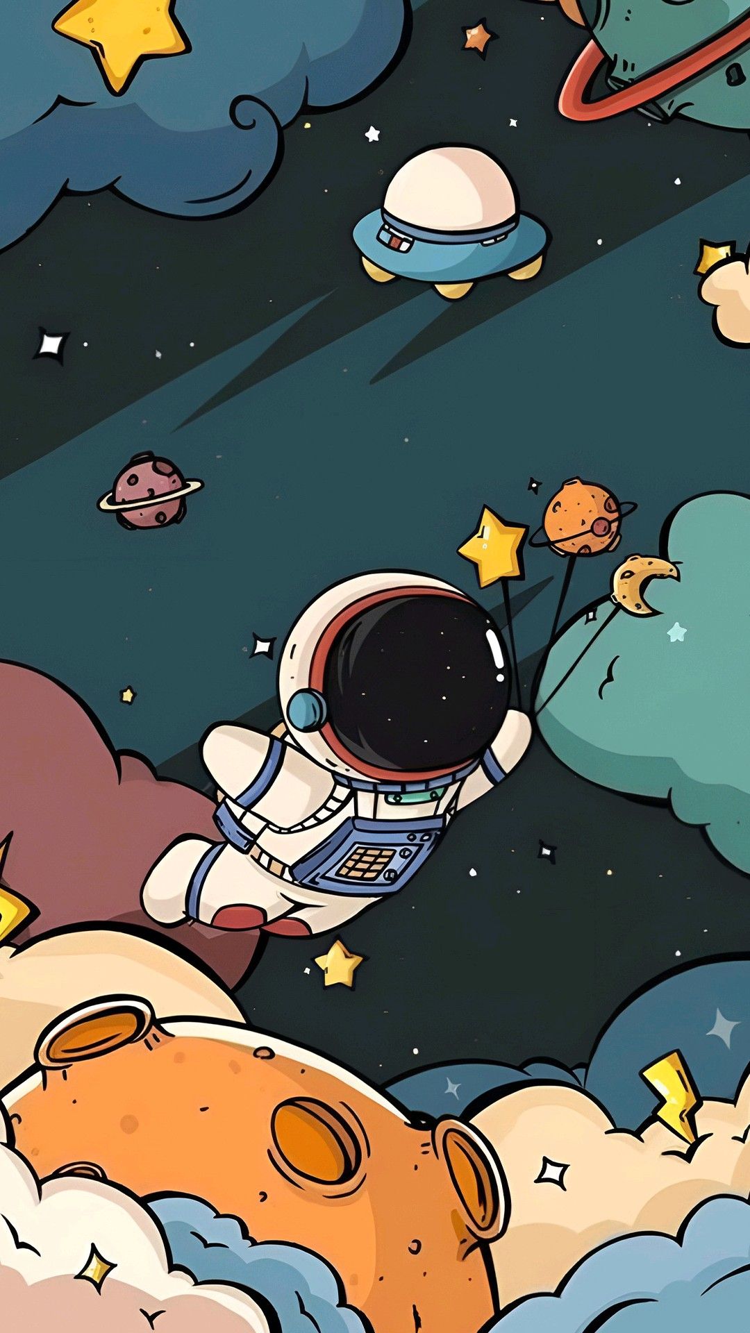 cute wallpapers astronaut 0025