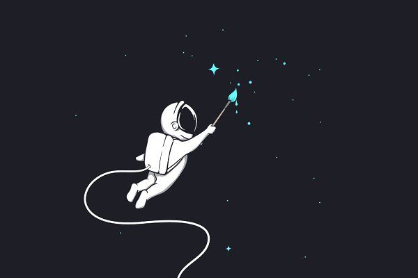 cute wallpapers astronaut 0031