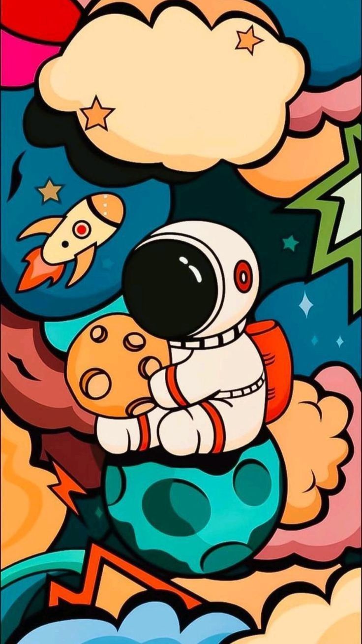 cute wallpapers astronaut 0032