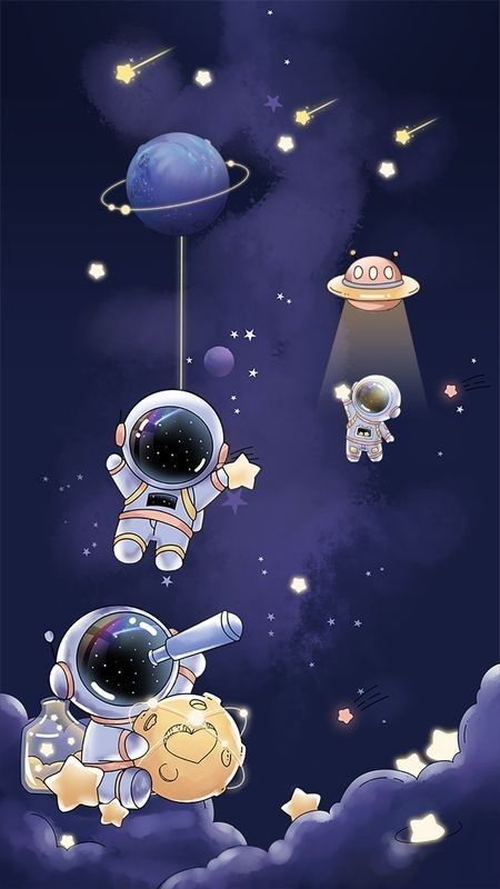 cute wallpapers astronaut 0035