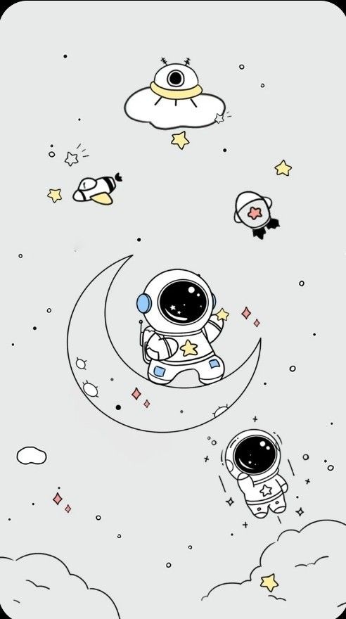 cute wallpapers astronaut 0039