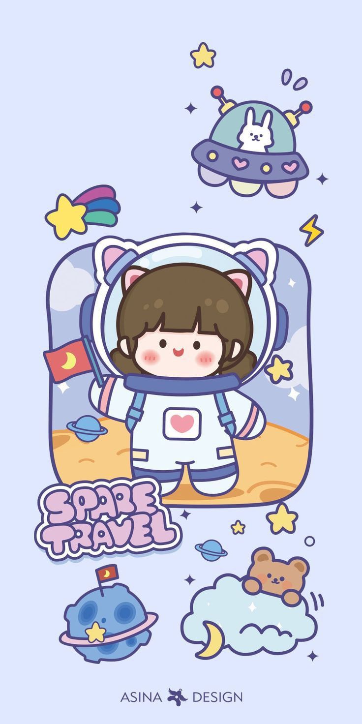 cute wallpapers astronaut 0052