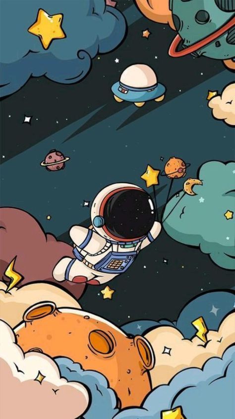 cute wallpapers astronaut 0065