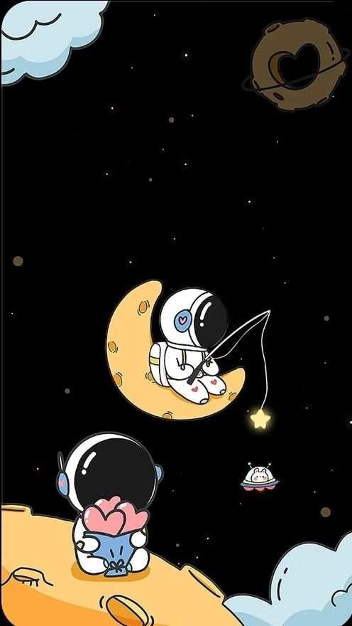 cute wallpapers astronaut 0080