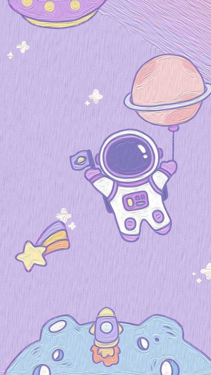 cute wallpapers astronaut 0088