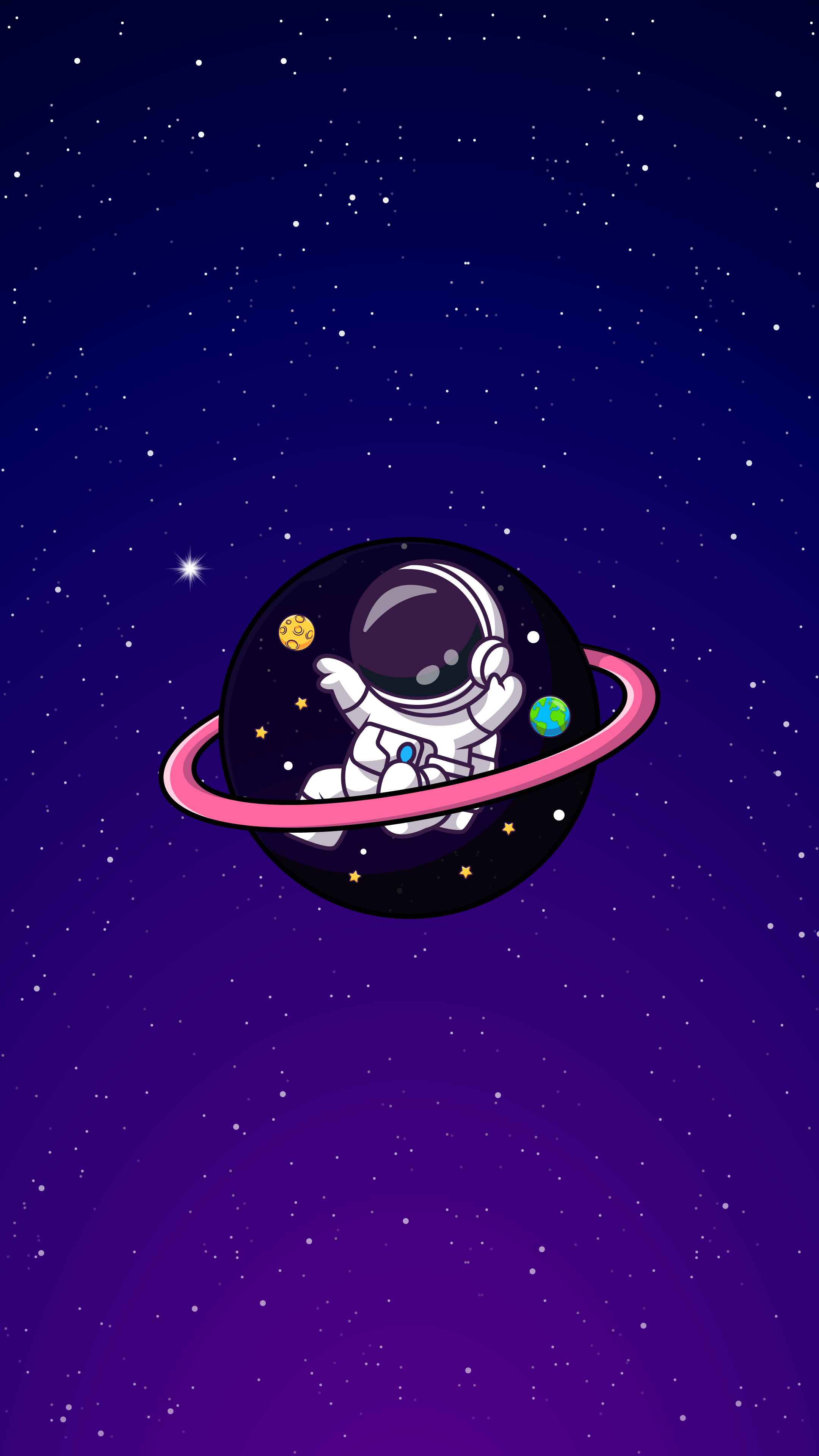 cute wallpapers astronaut 0092