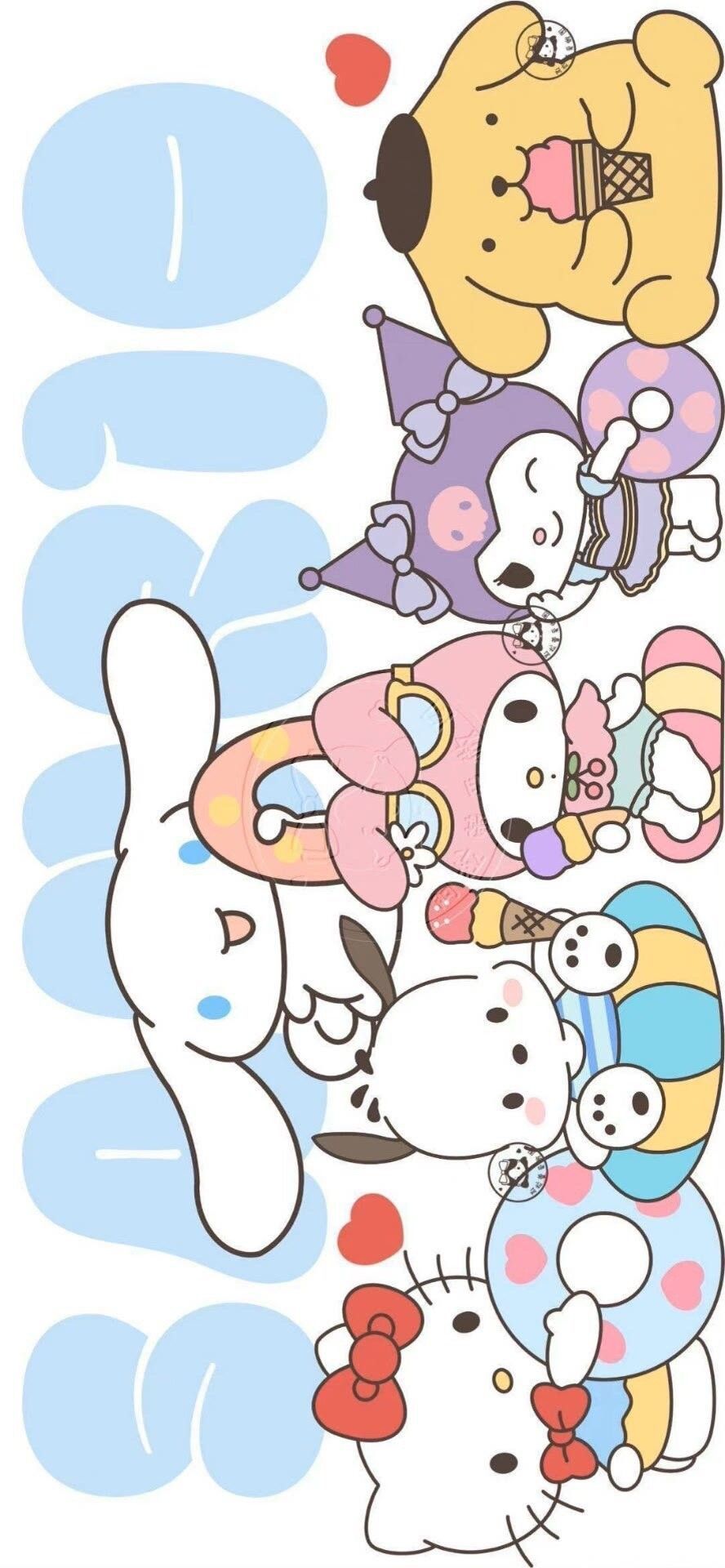 cute wallpapers Hello Kitty and friends 0016