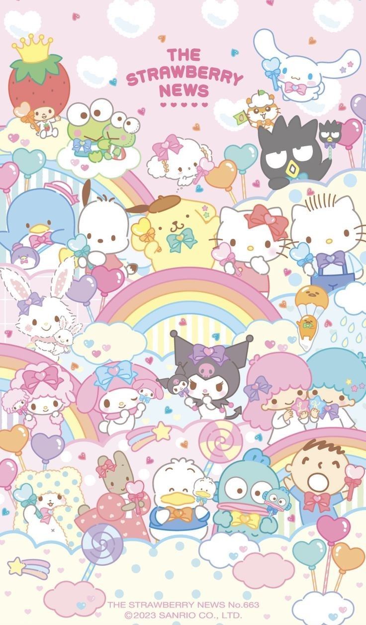 cute wallpapers Hello Kitty and friends 0018