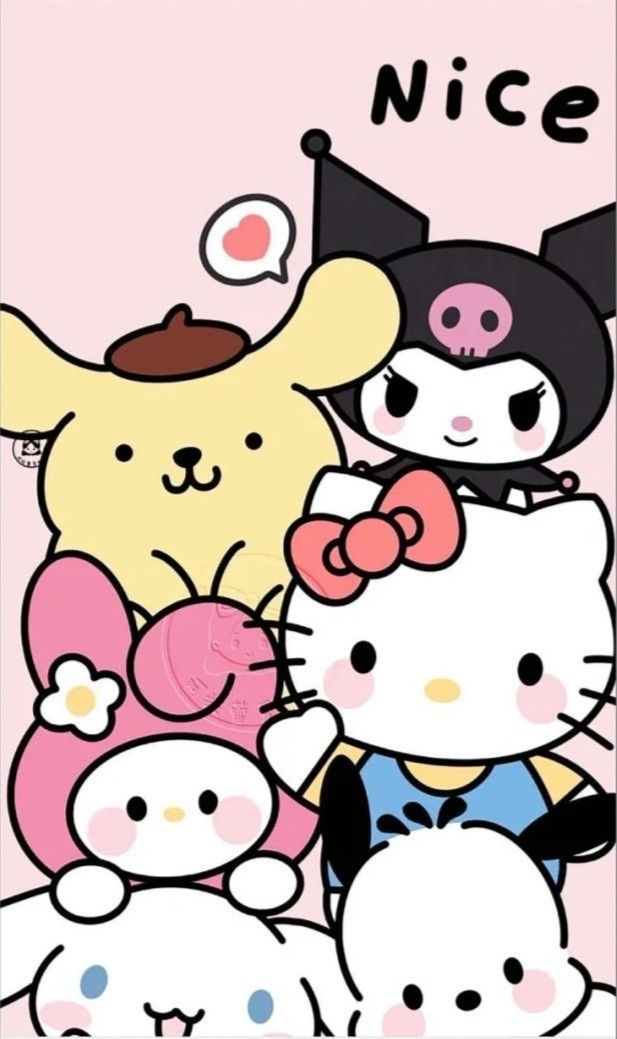 cute wallpapers Hello Kitty and friends 0042