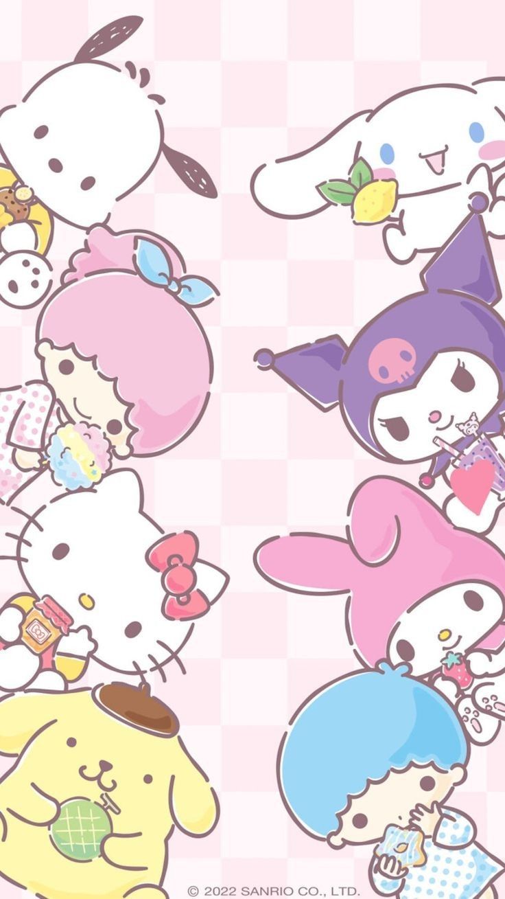 cute wallpapers Hello Kitty and friends 0065