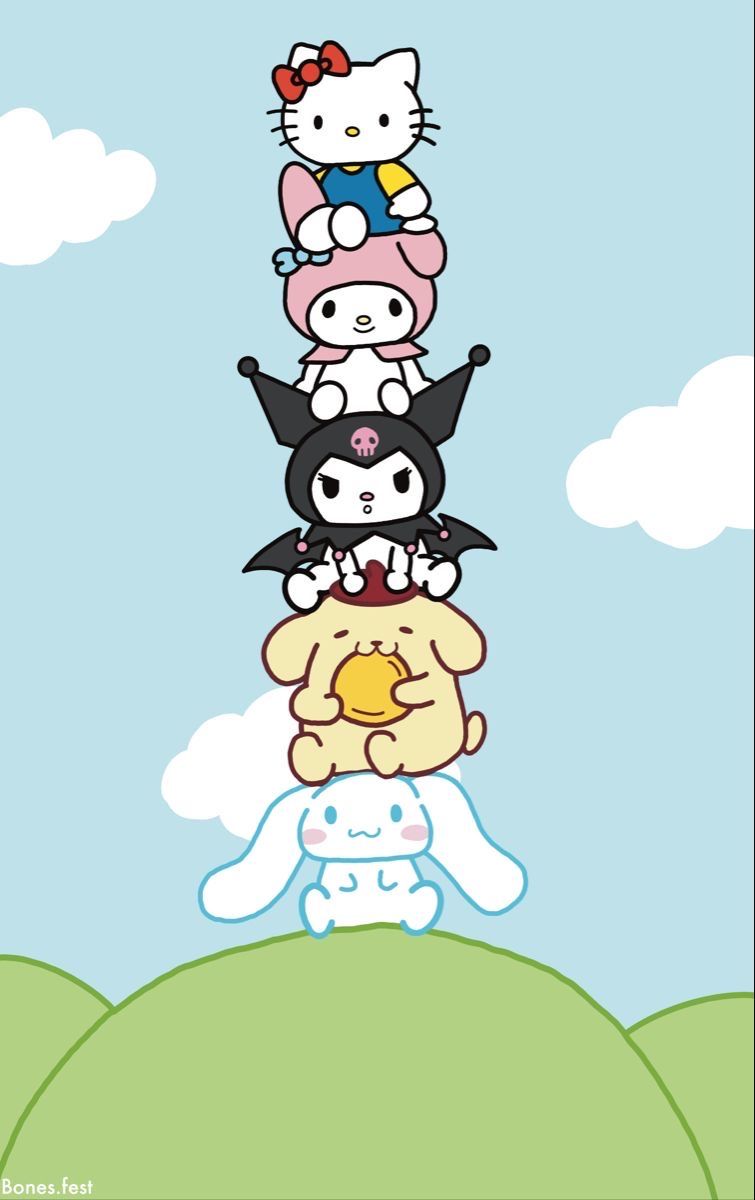 cute wallpapers Hello Kitty and friends 0069