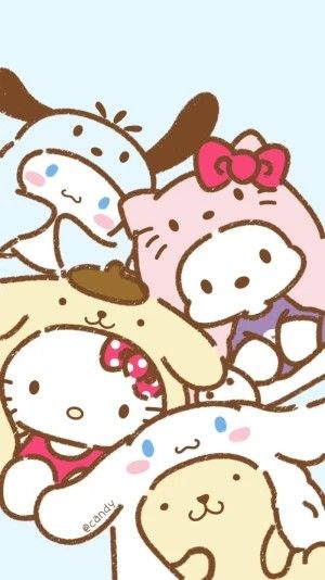 cute wallpapers Hello Kitty and friends 0078