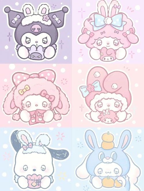 cute wallpapers Hello Kitty and friends 0086