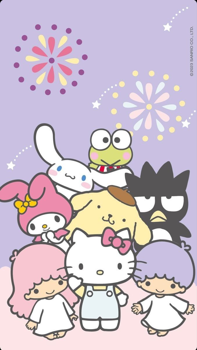 cute wallpapers Hello Kitty and friends 0096