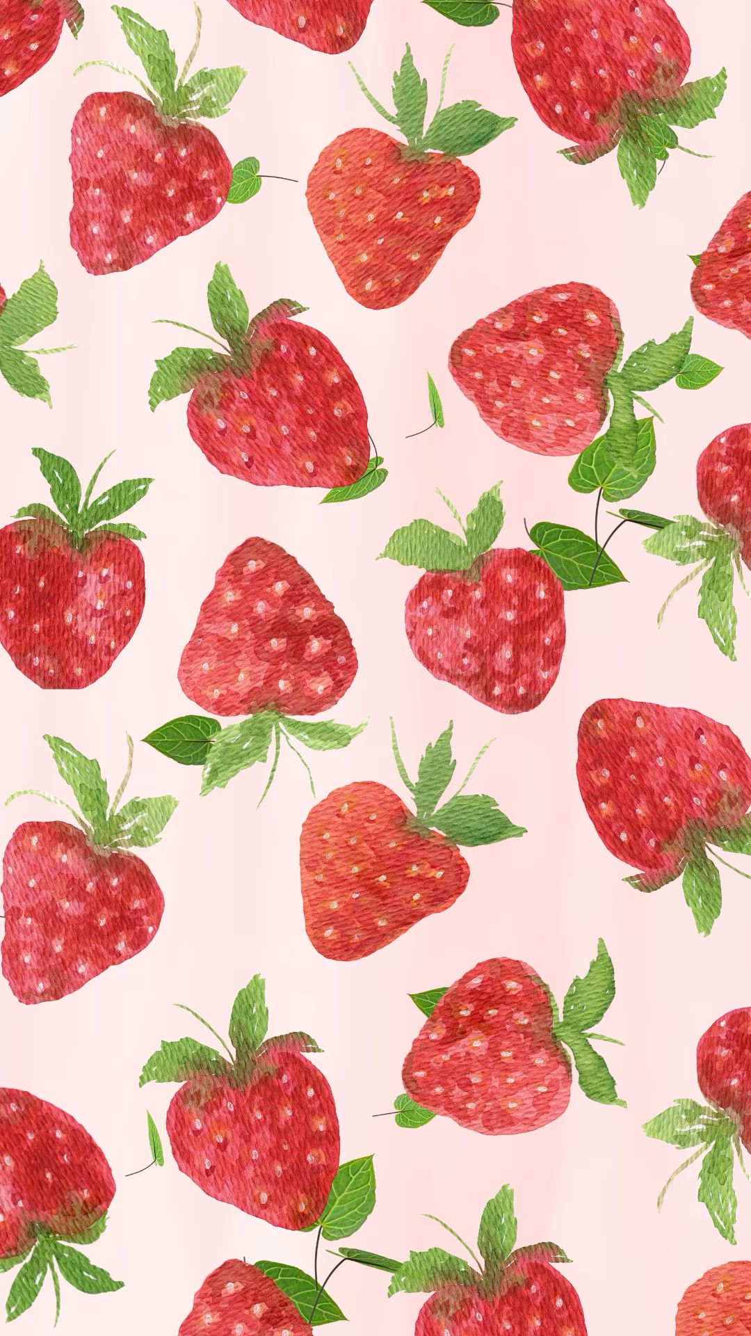 cute wallpapers inspired by strawberries.