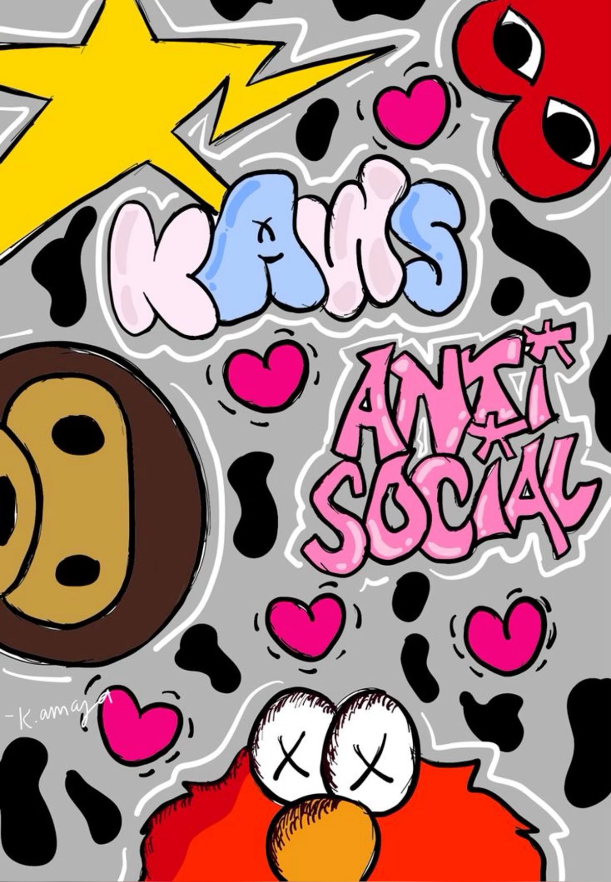 cute wallpapers Kaws 0023