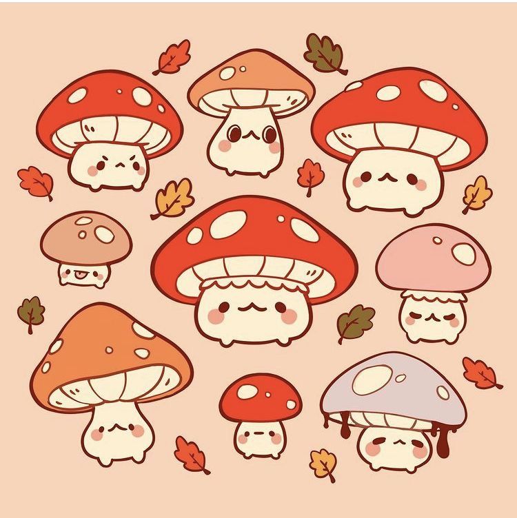 cute wallpapers mushroom 0013