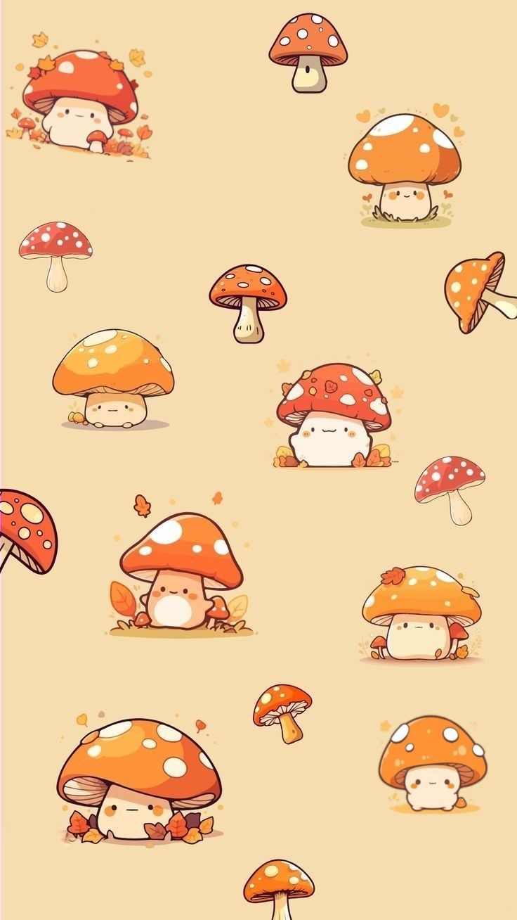 cute wallpapers mushroom 0016