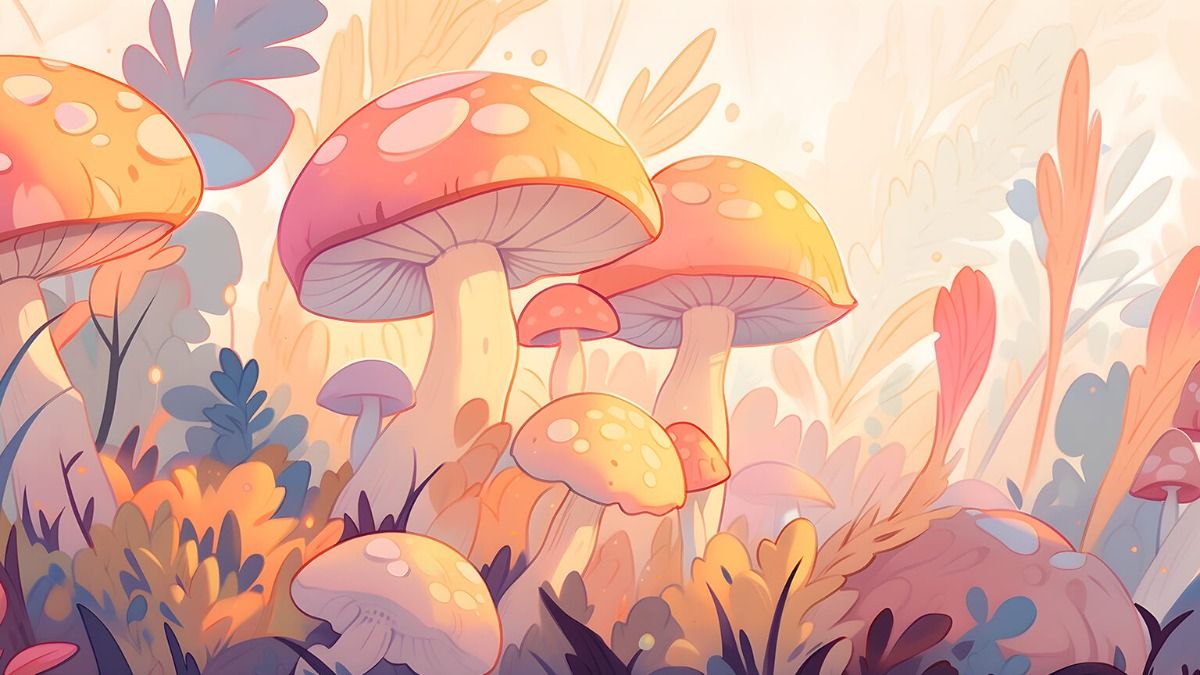 cute wallpapers mushroom 0017