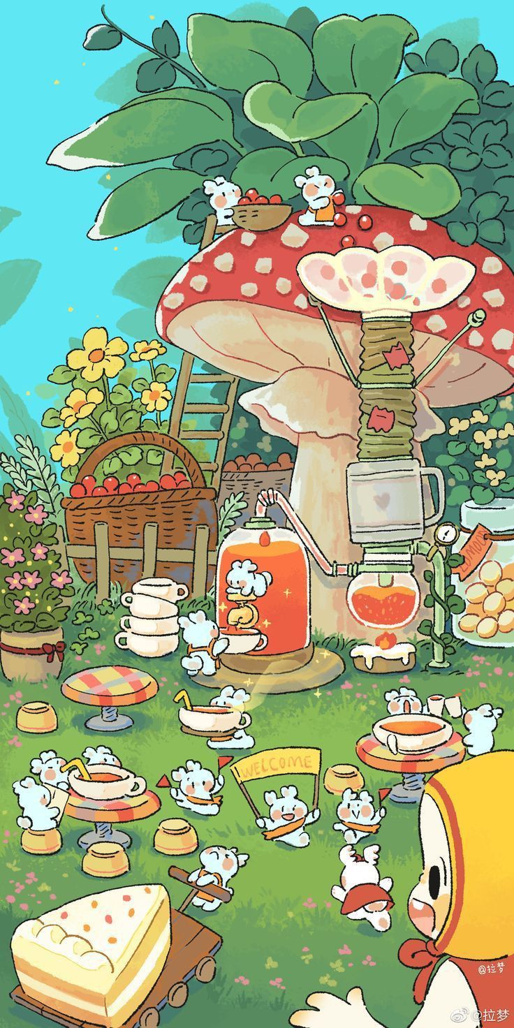 cute wallpapers mushroom 0026