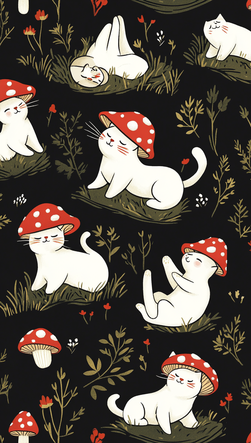 cute wallpapers mushroom 0030