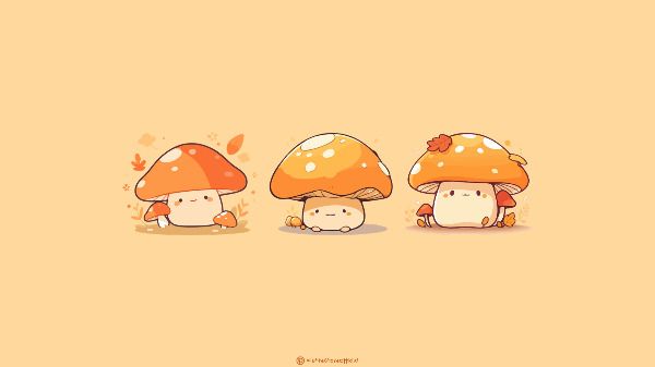 cute wallpapers mushroom 0038