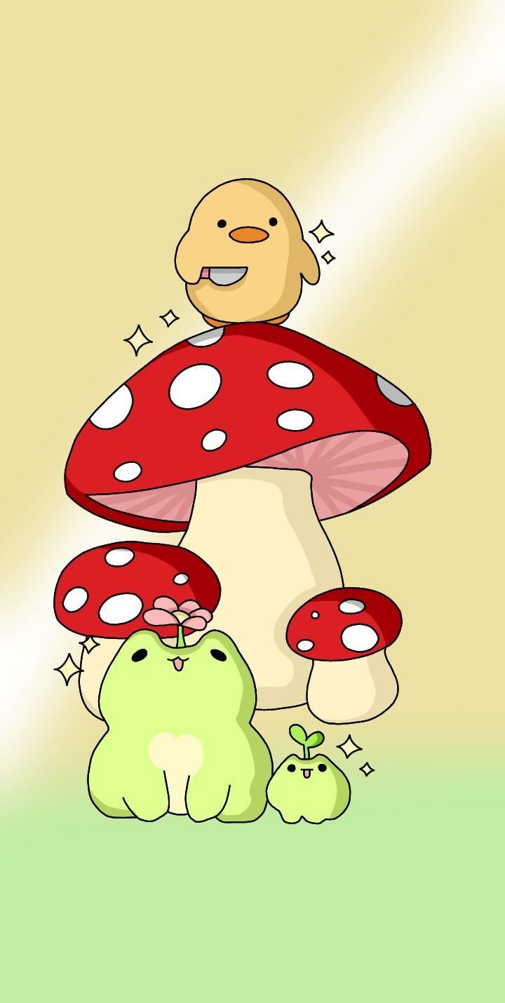 cute wallpapers mushroom 0041