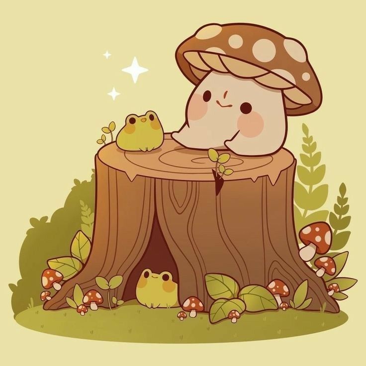 cute wallpapers mushroom 0046