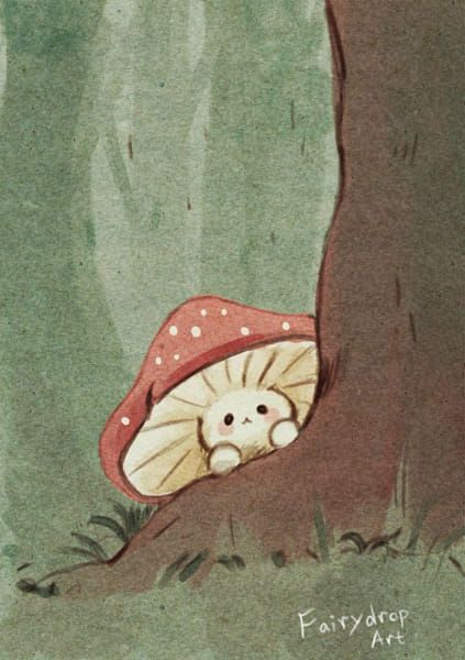 cute wallpapers mushroom 0047