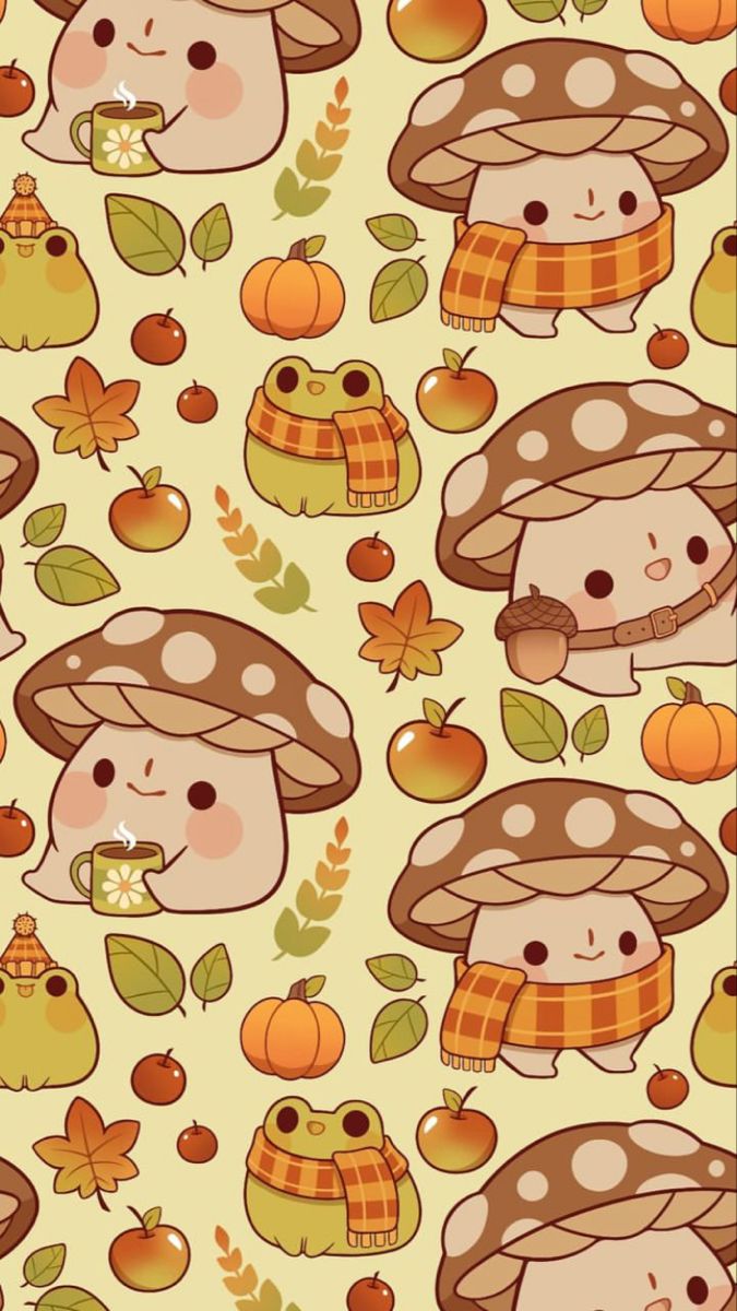 cute wallpapers mushroom 0049