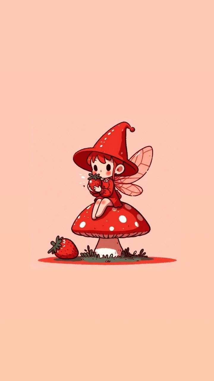 cute wallpapers mushroom 0081